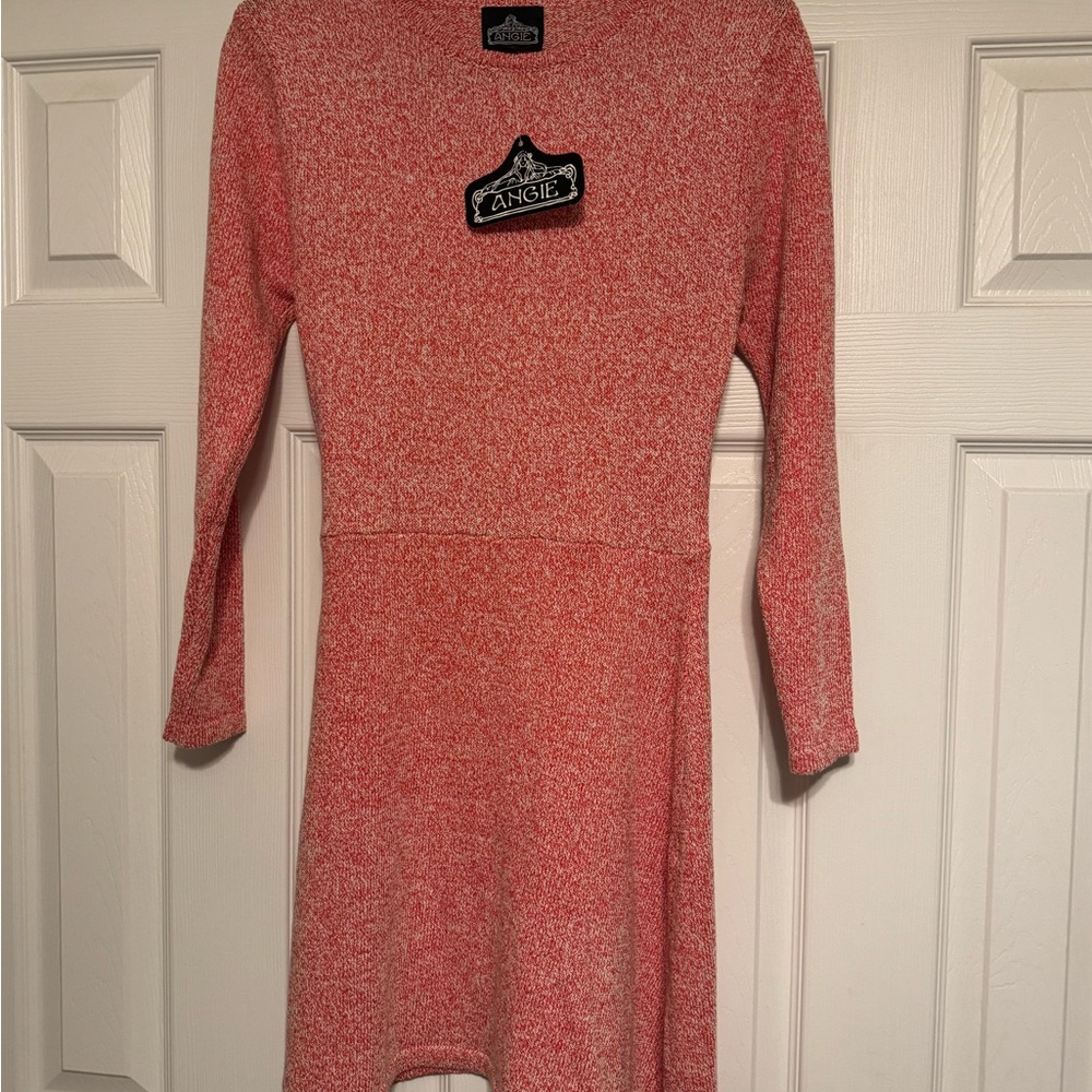 Angie Coral Knit Sweater